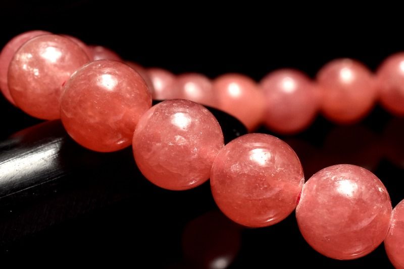 【20％OFF!】【1点物】AAA+高発色☆瑞々しい インカローズ　6.5mm ブレスレット アクセサリー _MC3235