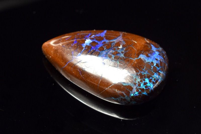 【1点物】AAAA☆オーストラリアの至宝 ボルダーオパール　20x13mm　ドロップ ルース ハンドメイド _PC8461