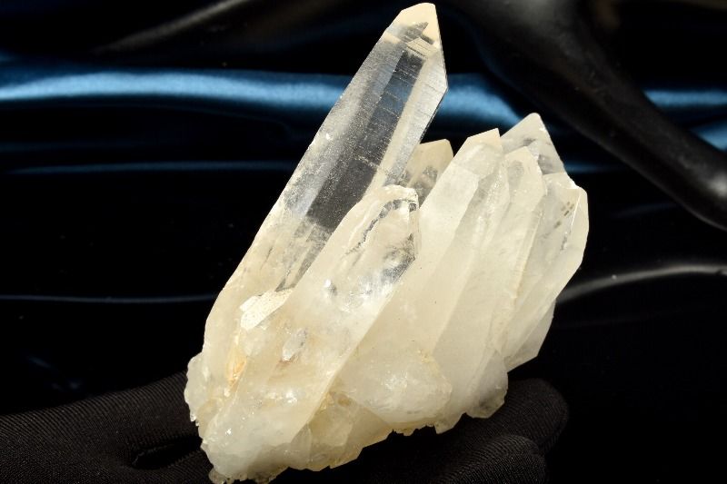  1点物 自然の結晶美 本水晶クリスタル 66x53x92mm クラスター 原石 _...