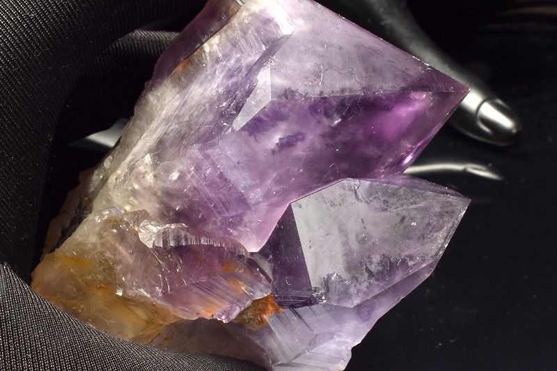  1点物 魔除けのお守り アメジスト 76x46x92mm クラスター 原石 _CG69...