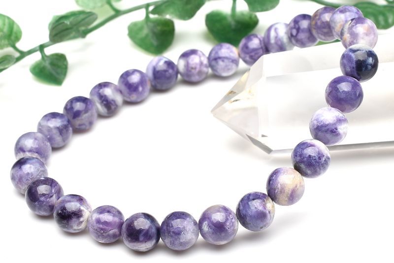 【1点物】AA+☆高発色 ティファニーストーン 7.5mm ブレスレット アクセサリー _U8640