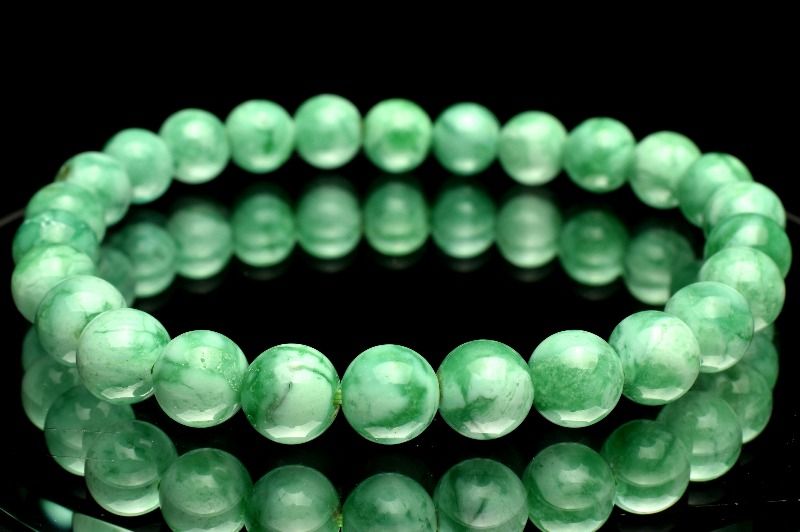 【20％OFF!】【1点物】希少◇高発色 バリサイト(バリッシャー石)　7mm ブレスレット アクセサリー _MC3415