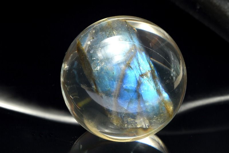  1点物 レジン封入 ラブラドライト 40mm 丸玉 スフィア _CG7026 宅急...