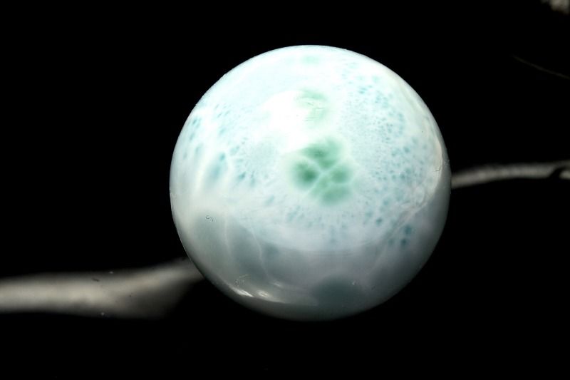  1点物 大珠 三大ヒーリング ラリマー 26mm 丸玉(台座付き) スフィア ...