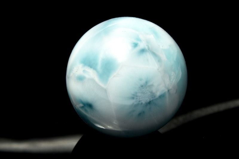  1点物 大珠 三大ヒーリング ラリマー 26mm 丸玉(台座付き) スフィア ...