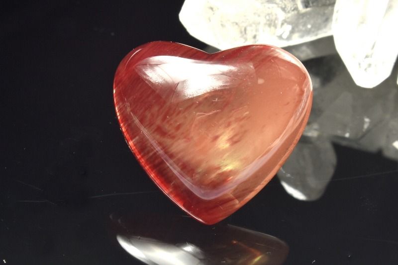 【1点物】高発色◇チベット産 アンデシン 18x20mm ハート ルース ハンドメイド _PC8725