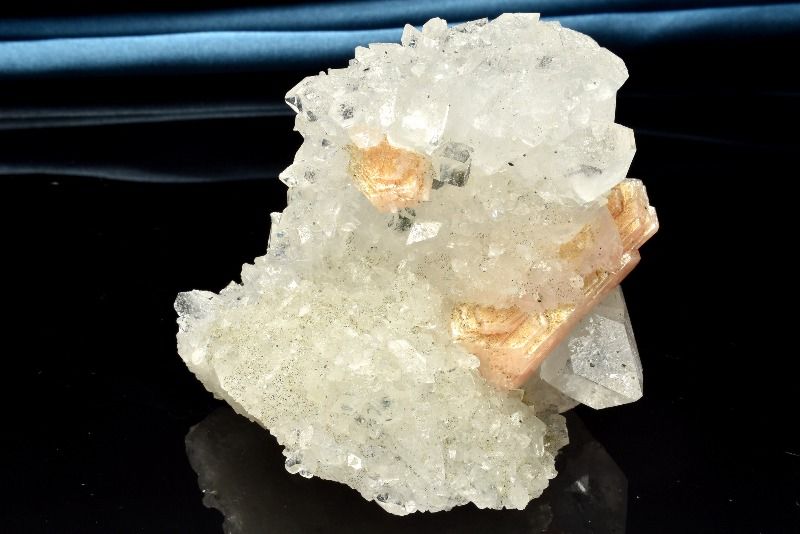  1点物 インド産 高品質 アポフィライト 74x64x70mm クラスター 原石 ...