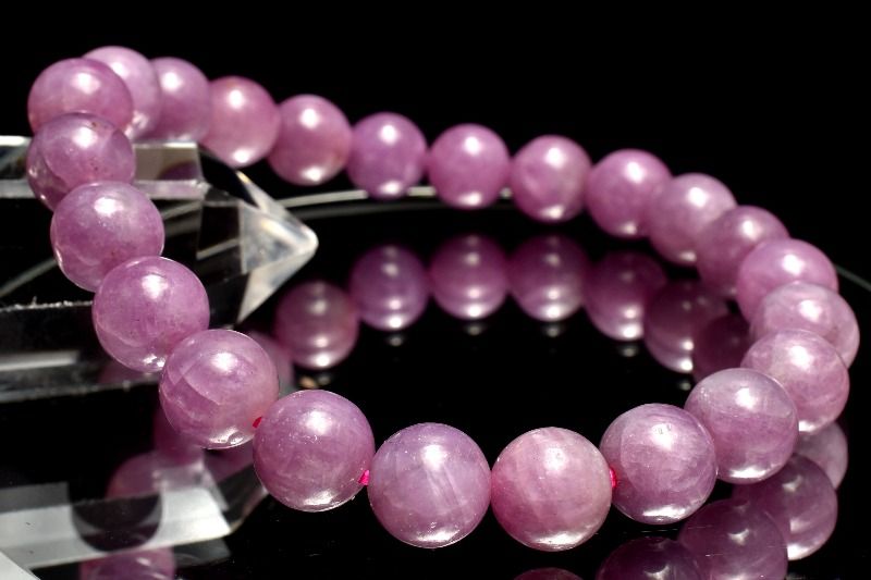 【1点物】南アフリカ産◇ピンクパープル ルビー　8.5mm ブレスレット アクセサリー _MC4169