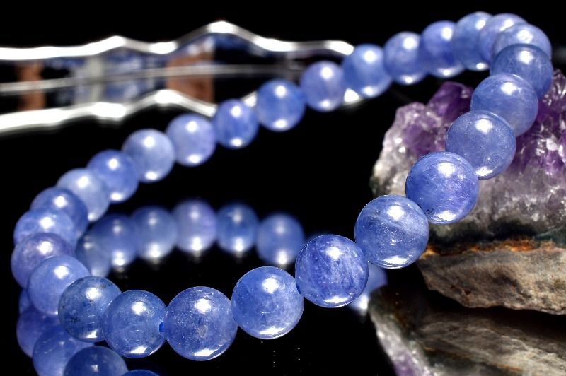 【1点物】透過性あり！◇数量限定 タンザナイト 7mm ブレスレット アクセサリー _MC4212