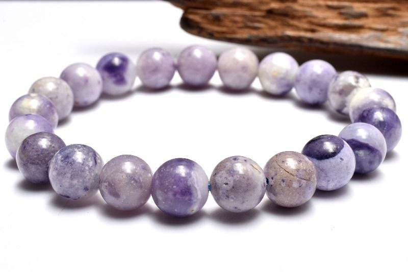 【1点物】夢幻的パープルが魅せる ティファニーストーン(オパールフローライト) 9-9.5mm ブレスレット アクセサリー _MC4248