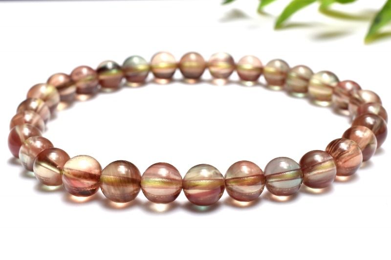 【1点物】チベット産AAA☆カラーチェンジ アンデシン 6mm ブレスレット アクセサリー _MC4282