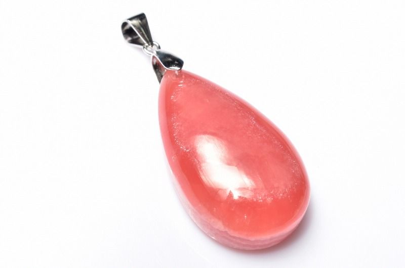 【1点物】Silver925◇高品質 インカローズ　29x17mm　ドロップ ペンダントトップ アクセサリー _PC8987