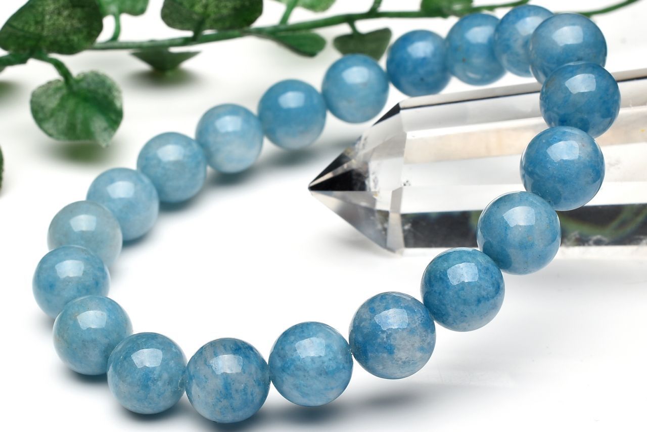  1点物 希少 高発色 トロレアイト(トロール石) 9.5mm ブレスレット _U...