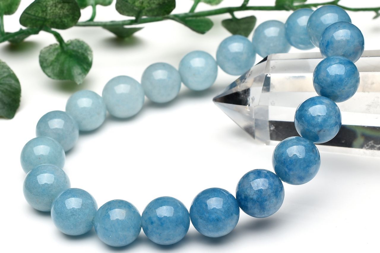  1点物 希少 高発色 トロレアイト(トロール石) 9.5mm ブレスレット _U...