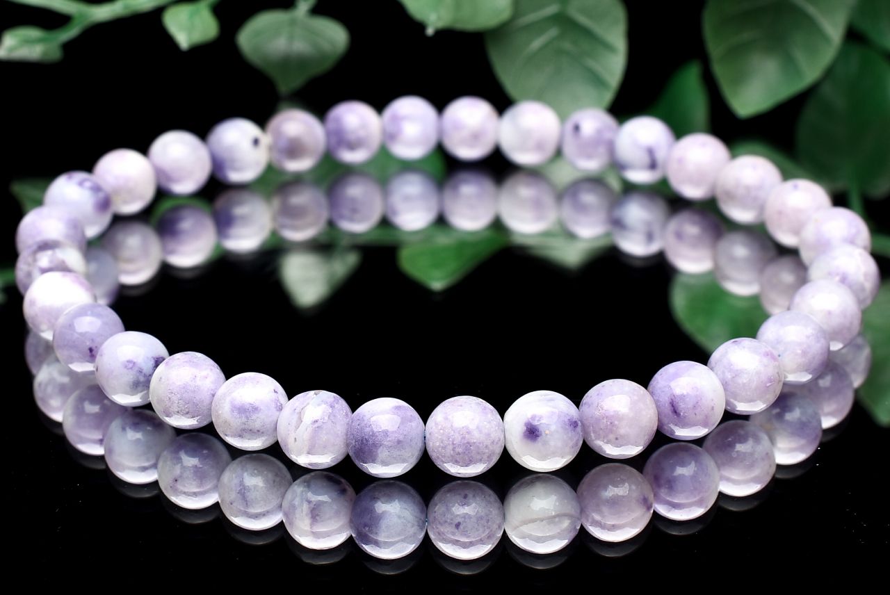  1点物 AA+ 高発色 ティファニーストーン 6mm ブレスレット _U8928