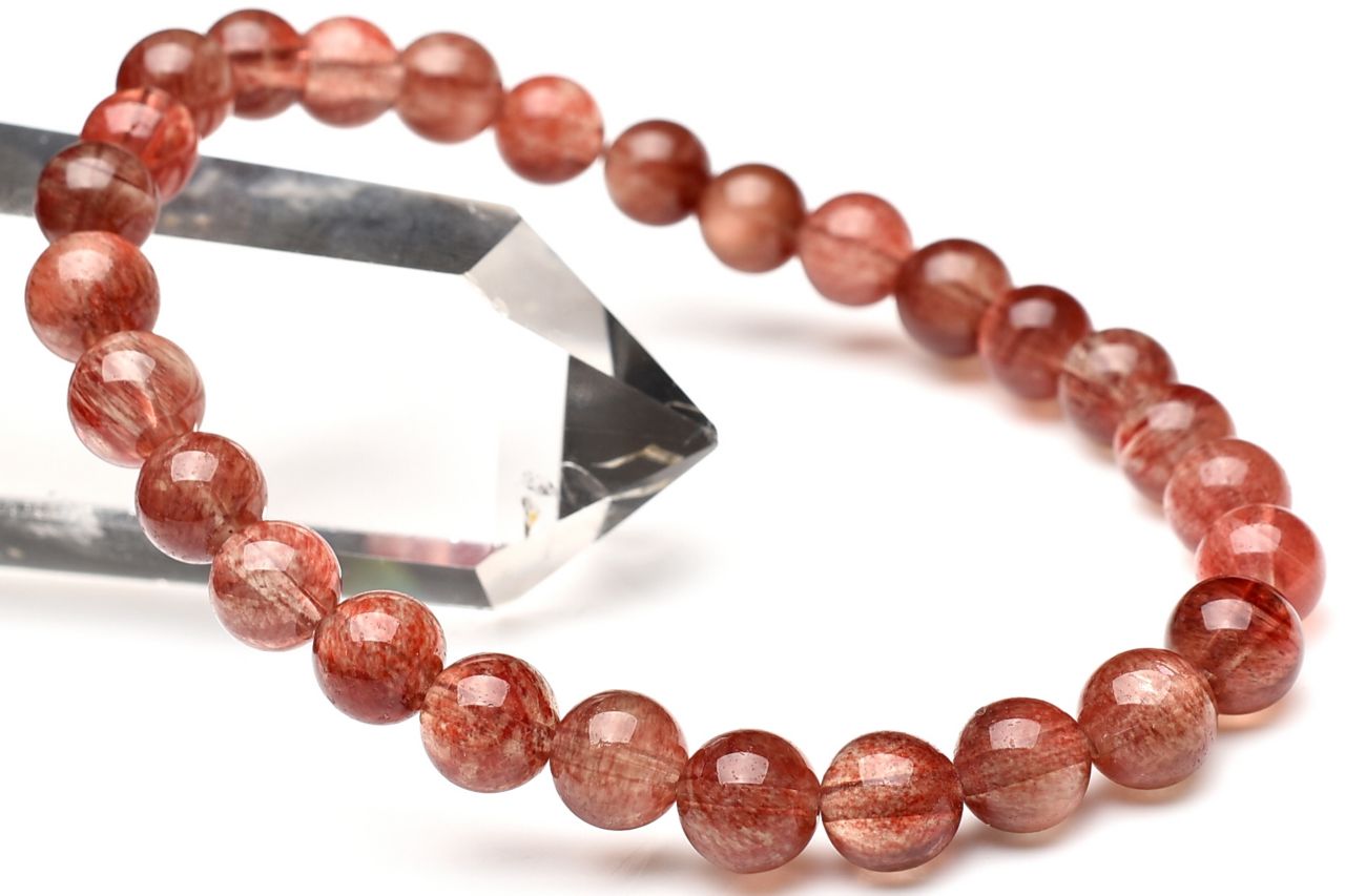 【1点物】チベット産AAA☆カラーチェンジ アンデシン 6.5mm ブレスレット _U8934