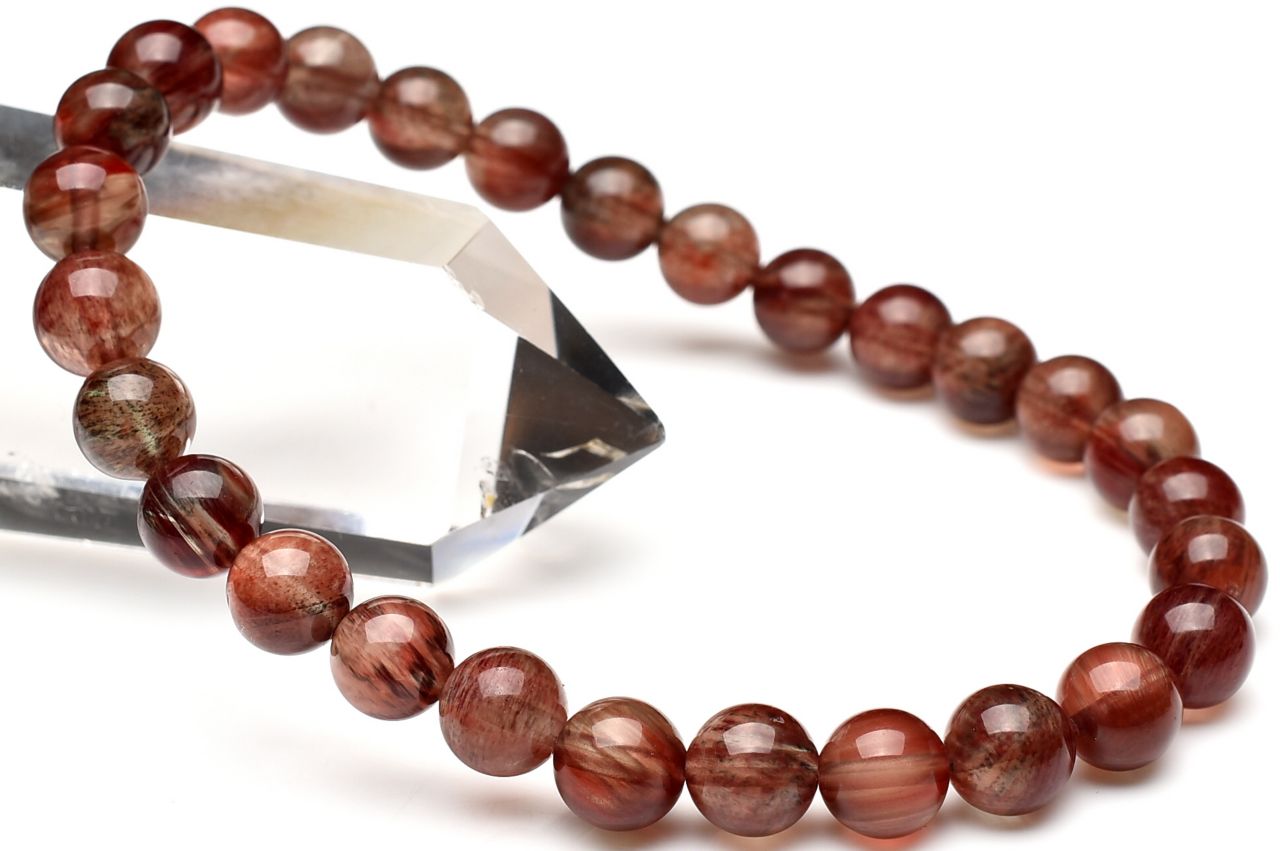 【1点物】チベット産AAA☆カラーチェンジ アンデシン 6.5mm ブレスレット _U8938