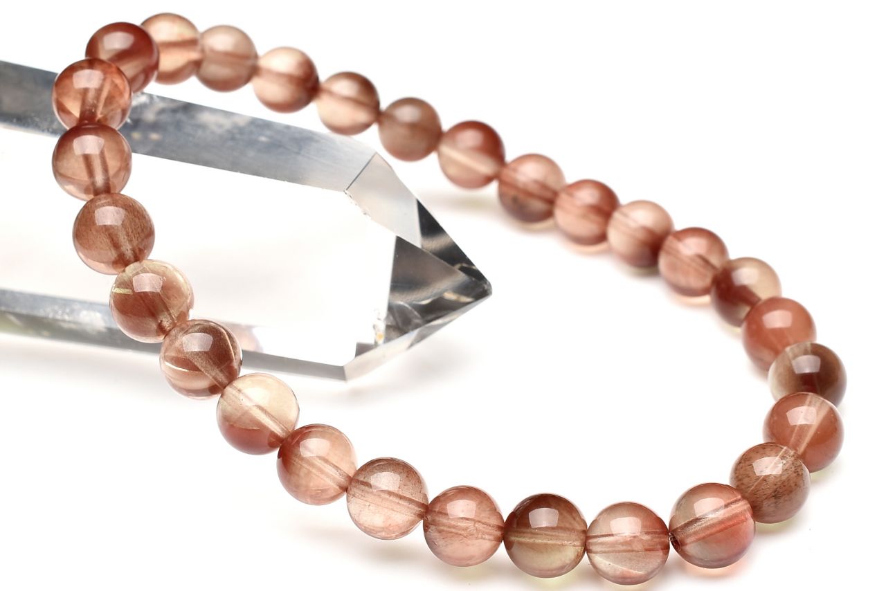 【1点物】チベット産AAA☆カラーチェンジ アンデシン 6.5mm ブレスレット _U8939