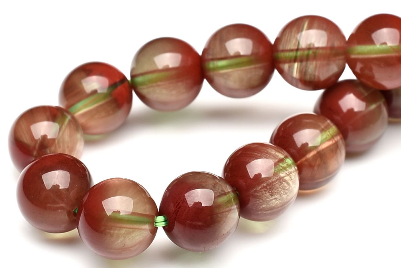 【1点物】チベット産AAA+☆カラーチェンジ アンデシン 8.5mm ブレスレット _U8941