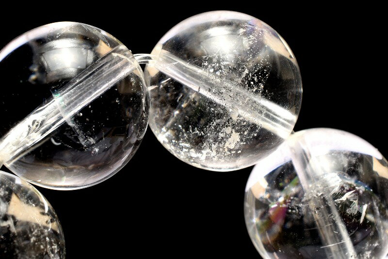  1点物 数量限定 希少 クォーツインクォーツ(貫入水晶) 11.5mm ブレス...