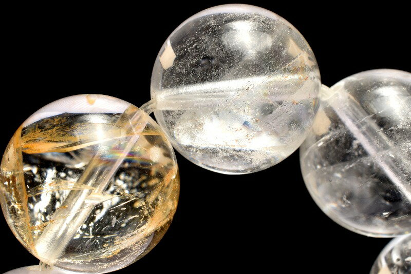  1点物 数量限定 希少 クォーツインクォーツ(貫入水晶) 11.5mm ブレス...