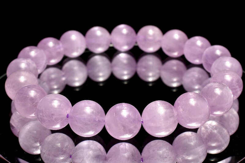  1点物 キャッツアイ効果 クンツァイト 9.5mm ブレスレット _MC4528