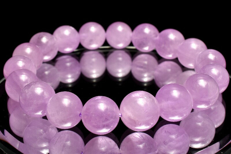  1点物 キャッツアイ効果 クンツァイト 11-11.5mm ブレスレット _MC4534