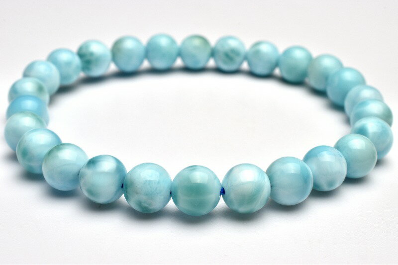  1点物 ドミニカブルー カリブの海の宝石 ラリマー 7mm ブレスレット ...