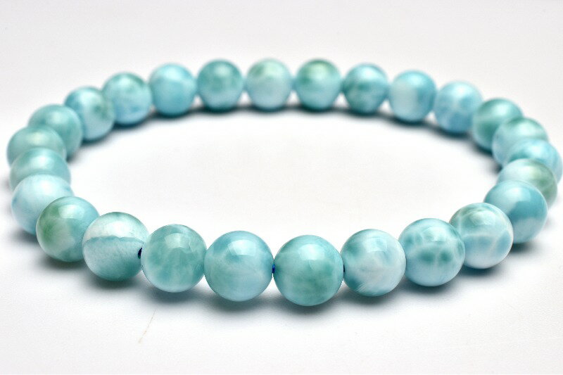  1点物 ドミニカブルー カリブの海の宝石 ラリマー 7mm ブレスレット ...