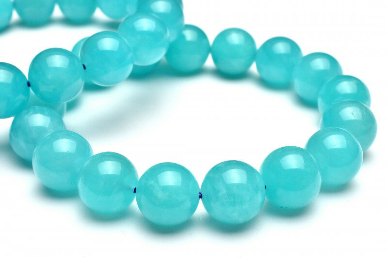 ロシア産 高発色 アマゾナイト 12.5mm ブレスレット 1個売り _BG6322-125