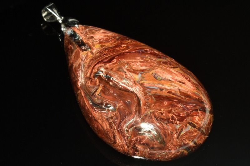  1点物 Silver925 シリカ共生 ピーターサイト 50x32mm ドロップ ペン...