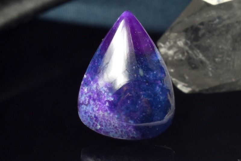  1点物 AAAA 極上の発色 スギライト(杉石) 15x11mm ドロップ ルース _...