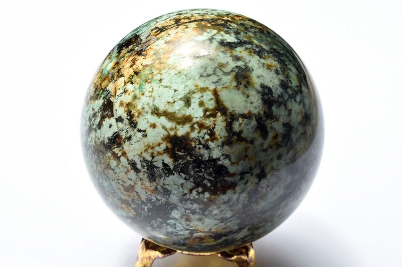  1点物 希少 天然 ターコイズ 61mm 丸玉(台座付き) スフィア _CG7133...