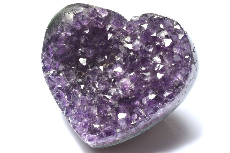  1点物 希少 ウルグアイ産 アメジストクラスター 80x74x34mm ハート ...