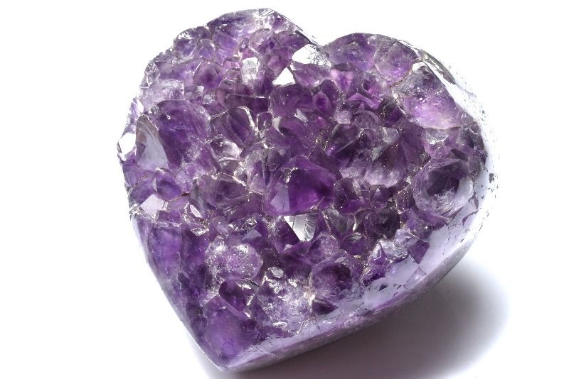  1点物 希少 ウルグアイ産 アメジストクラスター 85x80x38mm ハート ...