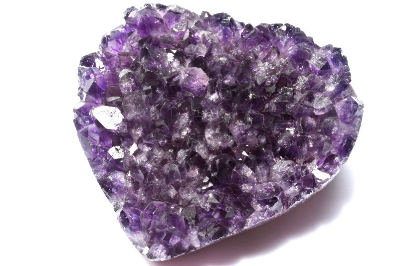  1点物 希少 ウルグアイ産 アメジストクラスター 96x87x23mm ハート ...