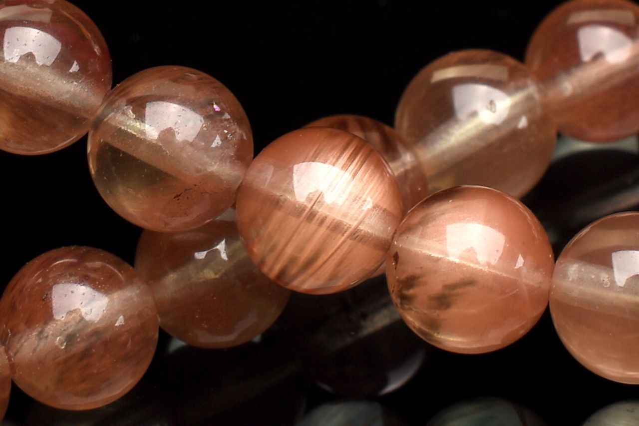 【1点物】AA+厳選☆カラーチェンジ アンデシン 7mm ブレスレット アクセサリー _U8977