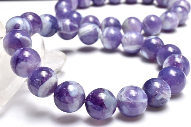 ミルキー ラベンダーアメジスト　11.5mm ブレスレット アクセサリー _BG6338-115