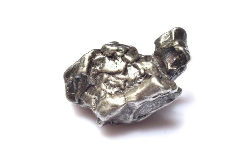 【1点物】アルゼンチン産 カンポ・デル・シエロ(隕石)　20x13mm　原石(トップ穴) ルース ハンドメイド _PC9462