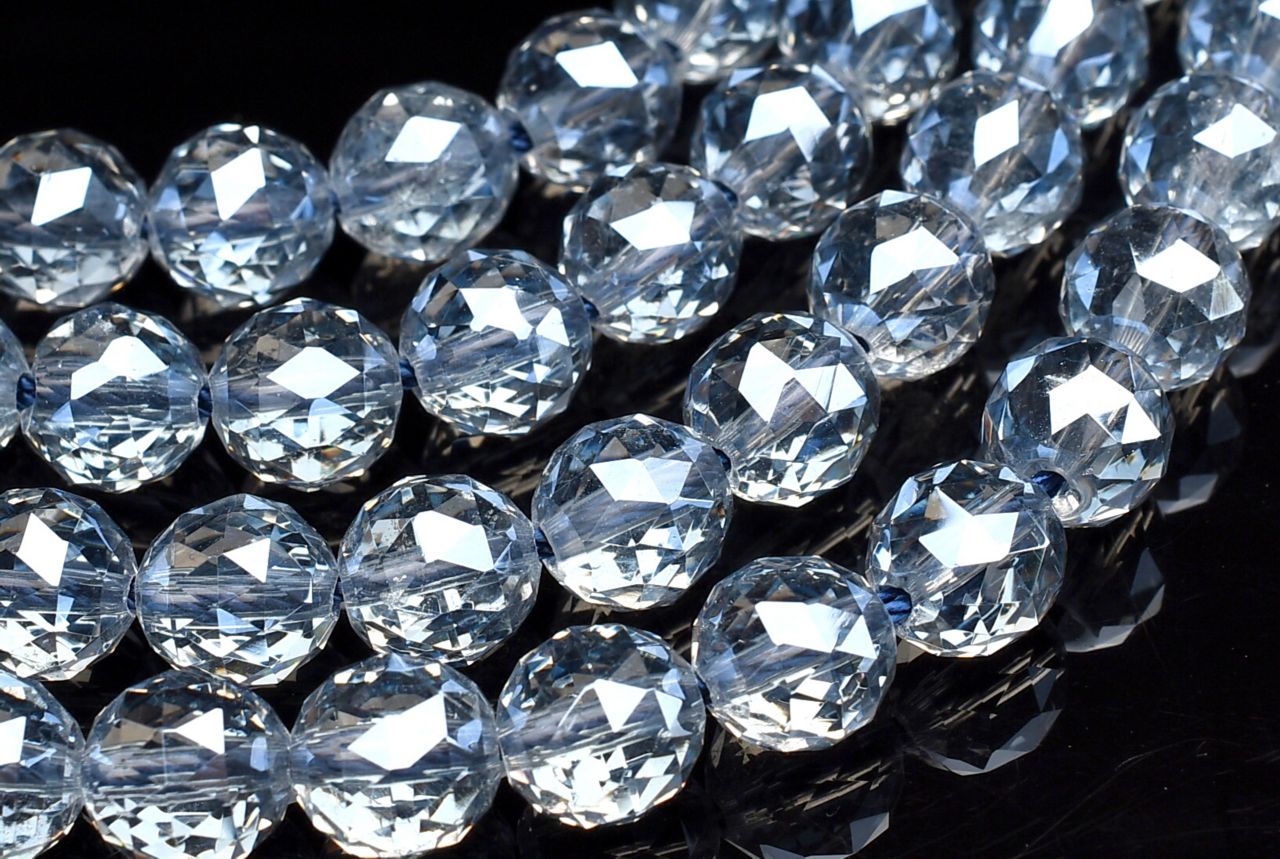 ○1連販売○ローズクォーツ【ハート】14mm（厚み9mm）【天然石 ビーズ パワーストーン】