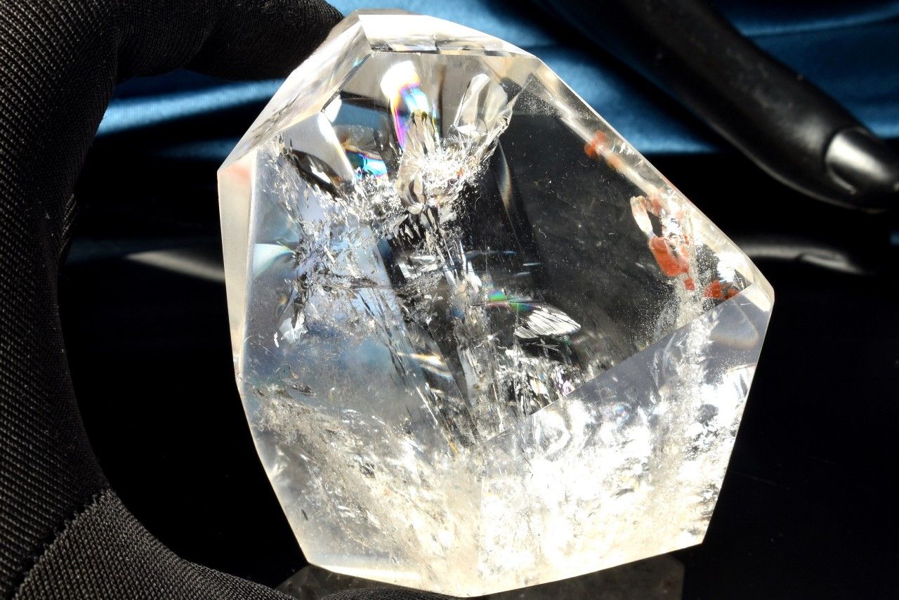  1点物 浄化や魔除けに 本水晶クリスタルクォーツ 66x45x70mm 原石ラ...