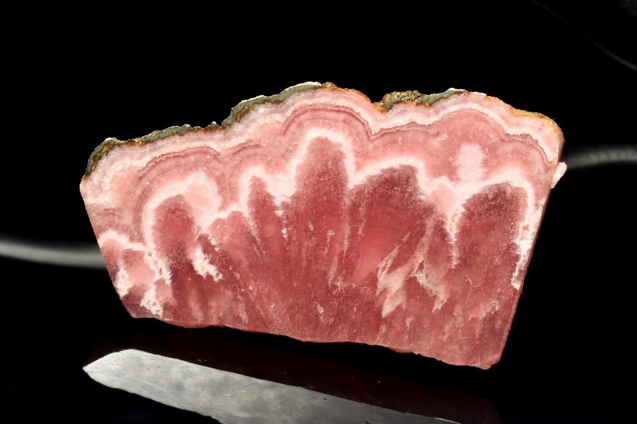  1点物 縞模様 インカローズ 30x55mm 原石スライス 原石 _CG7212 宅...