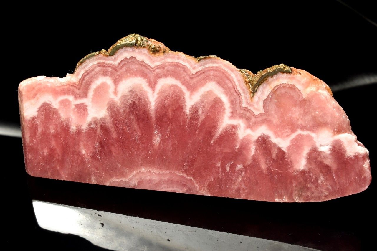  1点物 縞模様 インカローズ 32x74mm 原石スライス 原石 _CG7217 宅...