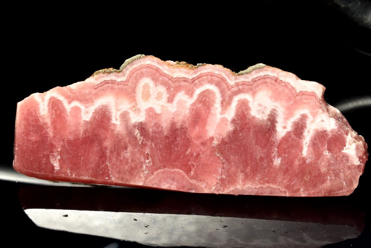  1点物 縞模様 インカローズ 30x81mm 原石スライス 原石 _CG7218 宅...