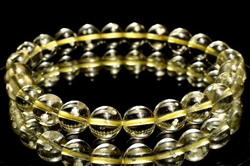 【1点物】AAAA☆高透明 リビアングラス　8mm ブレスレット アクセサリー _MC6034...