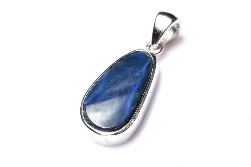 【20％OFF!】【1点物】Silver925☆遊色効果AAA プレシャスオパール　15x8mm ペンダントトップ アクセサリー _PD327