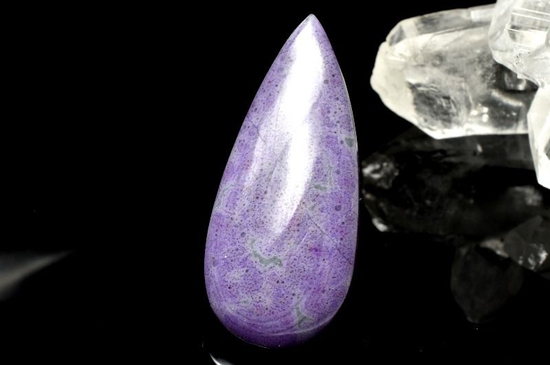 乐天商城 - 【1点物】高品質◇美しい紫の発色！ スギライト(杉石)　30x13mm　ドロップ ルース ハンドメイド _PD350