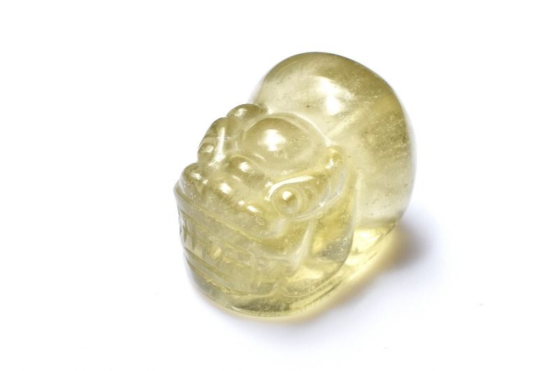 乐天商城 - 【1点物】AAA激レア☆透明レモンカラー リビアングラス　21x16mm　貔貅彫刻(通し穴) ビーズ ハンドメイド _PD392