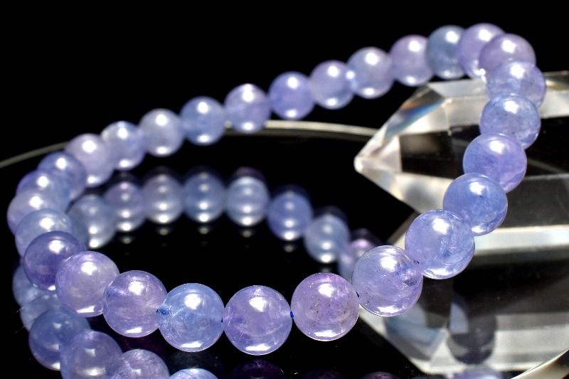 【20％OFF!】【1点物】AAA☆透明度抜群 タンザナイト　6.5mm ブレスレット アクセサリー _MC6655（楽天・天然石　パワーストーン　ラトリエ）