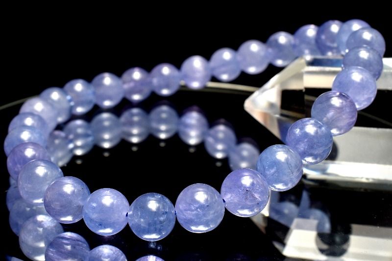 Rakuten - 【20％OFF!】【1点物】AAA☆透明度抜群 タンザナイト　6.5mm ブレスレット アクセサリー _MC6656